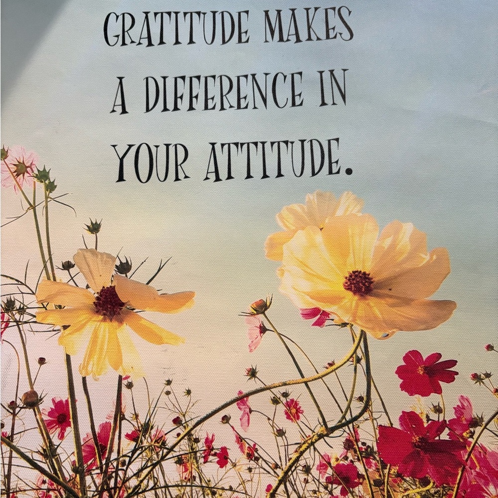 Inspirational Floral Wall Art Print - Yellow & Pink